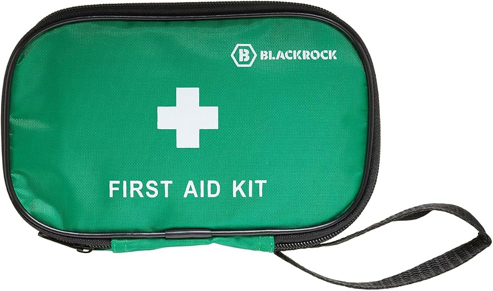 Blackrock 1 Person First Aid Kit Bag Soft Travel Pouch Zip Refillable Car Home