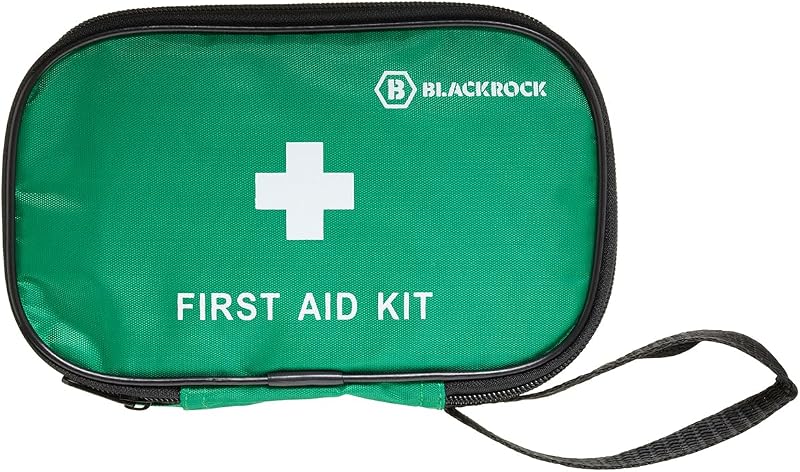 Blackrock 1 Person First Aid Kit Bag Soft Travel Pouch Zip Refillable Car Home