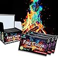 Fire Works 12 Pack Magic Fire Color Changing Packets - Colorful Flames For Fire Pits & Campfires Legendary Blaze Colorful Fire Packets