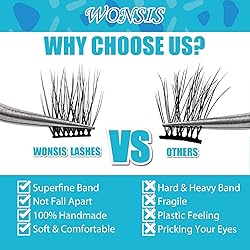 WONSIS Lash Clusters, DIY Eyelash Extension, 120