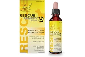 Bach RESCUE REMEDY PET for Dogs 20mL, Natural Calming Drops, Stress Relief for Dogs & Puppies, Caused by Separation, Thunder, Fireworks, Homeopathic Flower Remedy