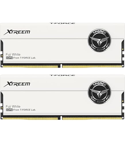 メモリー TEAM T-FORCE XTREEM ARGB WHITE DDR4-32GB XTREEM ARGB DDR4 DESKTOP MEMORY WHITE 32GB(2x16GB) 3600MHz
