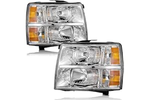 WEELMOTO For 2007-2013 Chevy Silverado 1500 Headlights Assembly for 2007 2008 2009 2010 2011 2012 2013 Silverado 1500 Headlam
