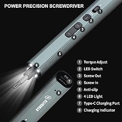 STREBITO Electric Screwdriver 155 in 1 Mini