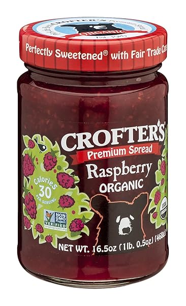 CROFTERS FRUIT SPREAD – ORGANIC – PREMIUM – RASPBERRY – 16.5 OZ