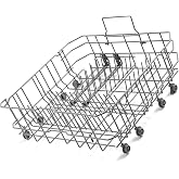 20007189 20000533 Dishwasher Lower Rack Replacement for Bosch Dishwasher Rack Parts 300 500 800 Series Dishrack Bosch Thermador Dishwasher Bottom Rack Basket SHP865ZD5N SHE68T55UC