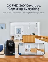 GNCC Indoor Pet Camera with APP 3MP 2K 355° Pan 60° Tilt 2.4GHz WiFi view 5