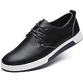 ZZHAP Men's Casual Oxford Shoes Breathable Flat Fashion Sneakers