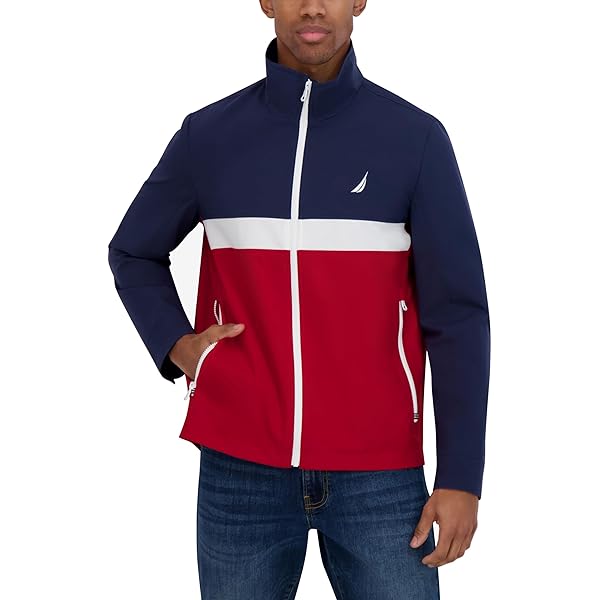 NAUTICA ナイロンジャケット カラーブロック NAUTICA ナイロンジャケット カラーブロック