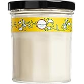 MRS. MEYER'S CLEAN DAY Soy Aromatherapy Candle, 25 Hour Burn Time, Made with Soy Wax and Essential Oils, Honeysuckle, 4.9 oz