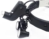3.5X Dental Magnifier Loupes w/ 5W LED Headlight & Headband for Surgery Jewelry view 5