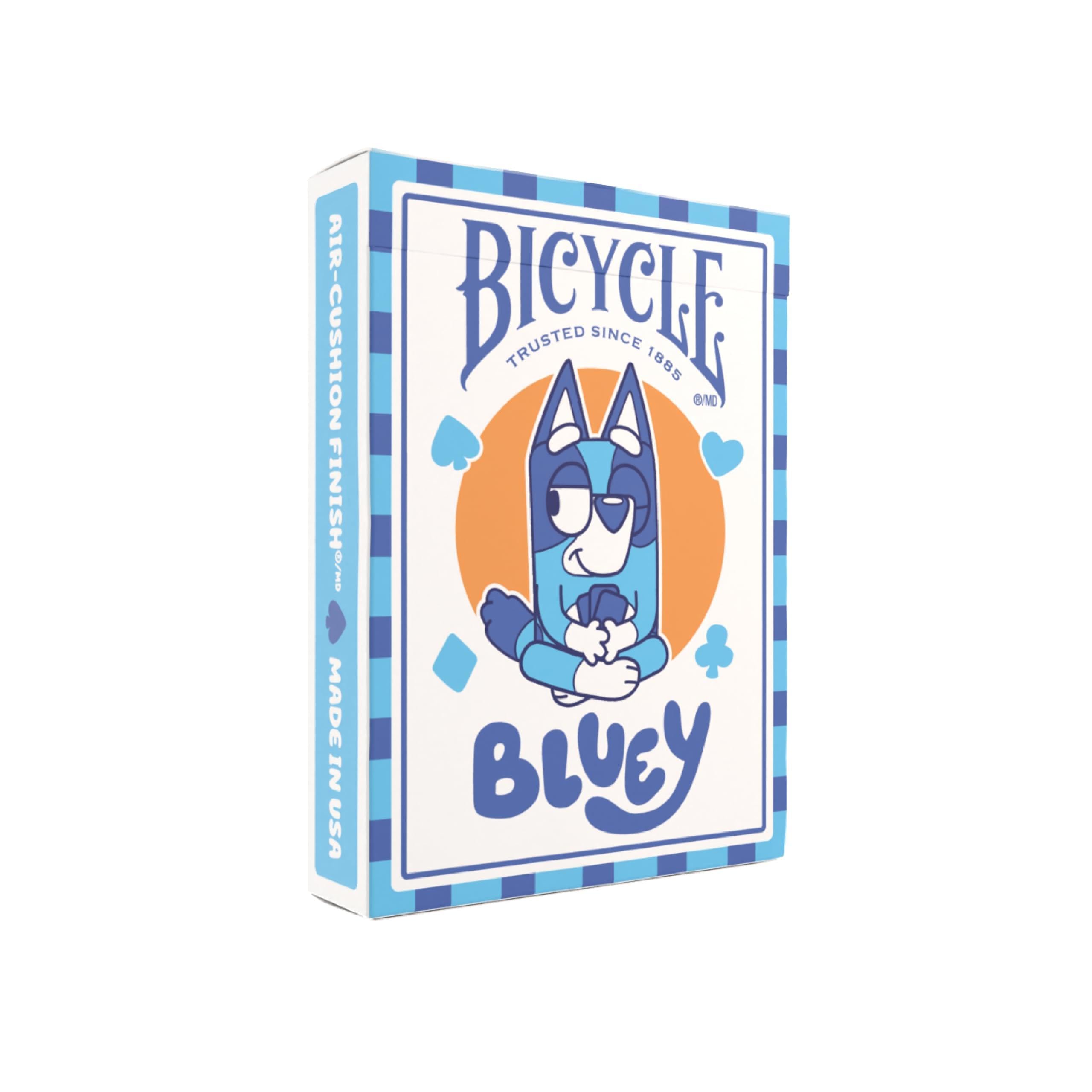 Bicycle Bluey Playing Cards Deck, Cute and Collectible Bluey Toys Deck of Card Game for Family Game Night Featuring Bingo, Chilli, and Bandit