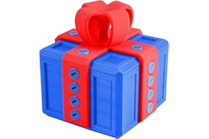 Annoying Gift Box with Screws, Annoying Kids Funny Gift Box for Money and Card Holder.Large Gag Prank Case with Screws (Red B