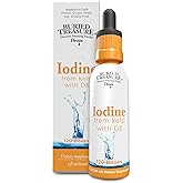 Buried Treasure Iodine Drops from Kelp - 2% Liquid Drops,120 Servings, 2 fl oz, Natural Thyroid & Immune Support, Vegan & Non GMO