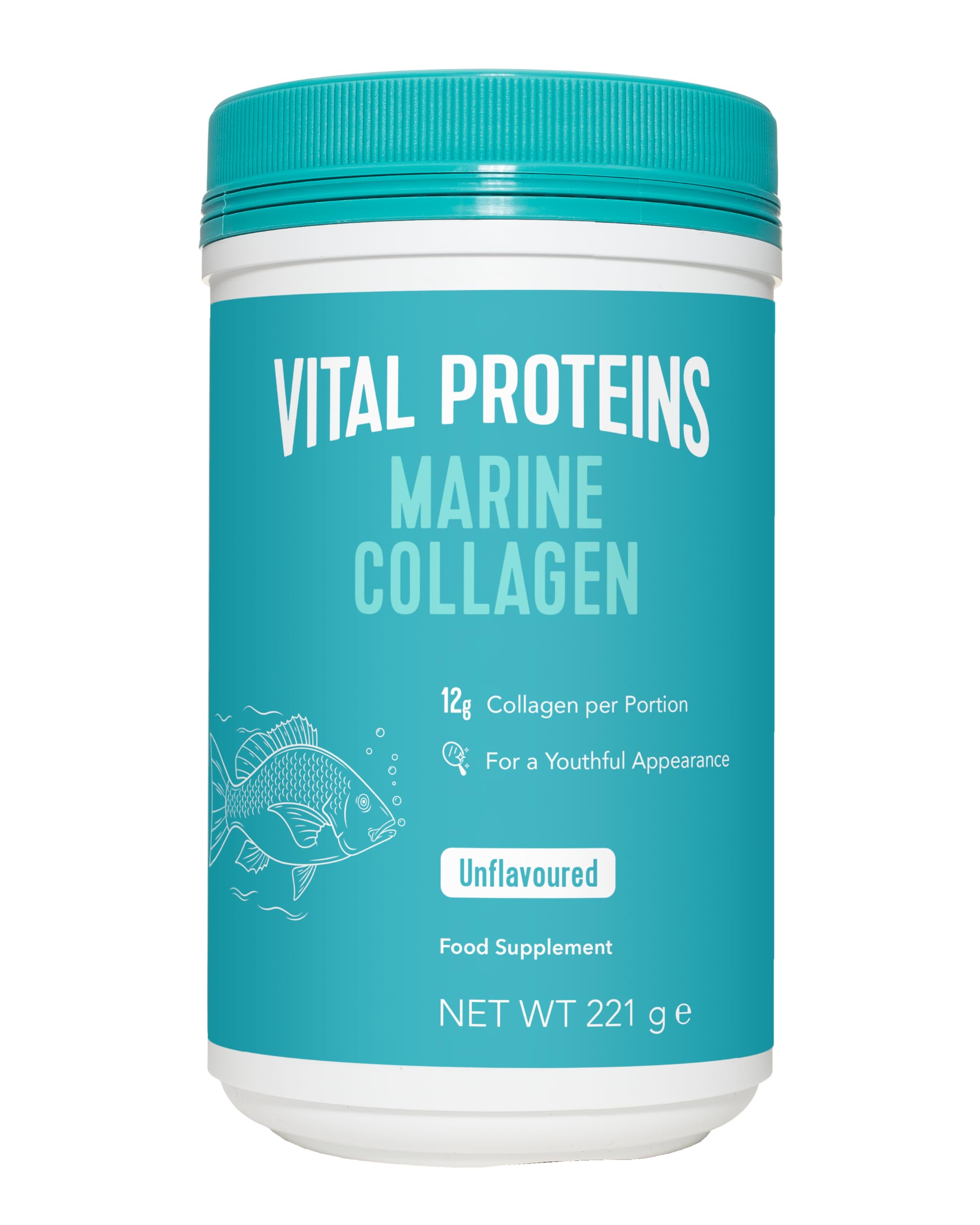 Vital Proteins Marine Collagen Peptides Powder Supplement - Hydrolyzed Collagen - 221g Canister