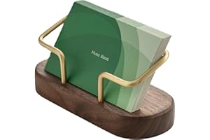 muso wood Business Card Holder for Desk, Wooden Creative Business Card Display for Desk, Wood Business Card Stand for Office, Tabletop (Walnut 1pack)