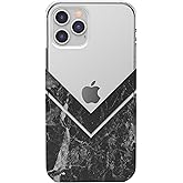 Casely iPhone 11 Pro Max Case | Sleek and Simple | Black Marble V Clear | Classic Ultra Slim Design