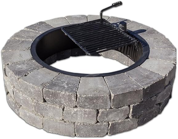 Amazon Com Necessories Grand Fire Ring With Swivel Cooking Grate