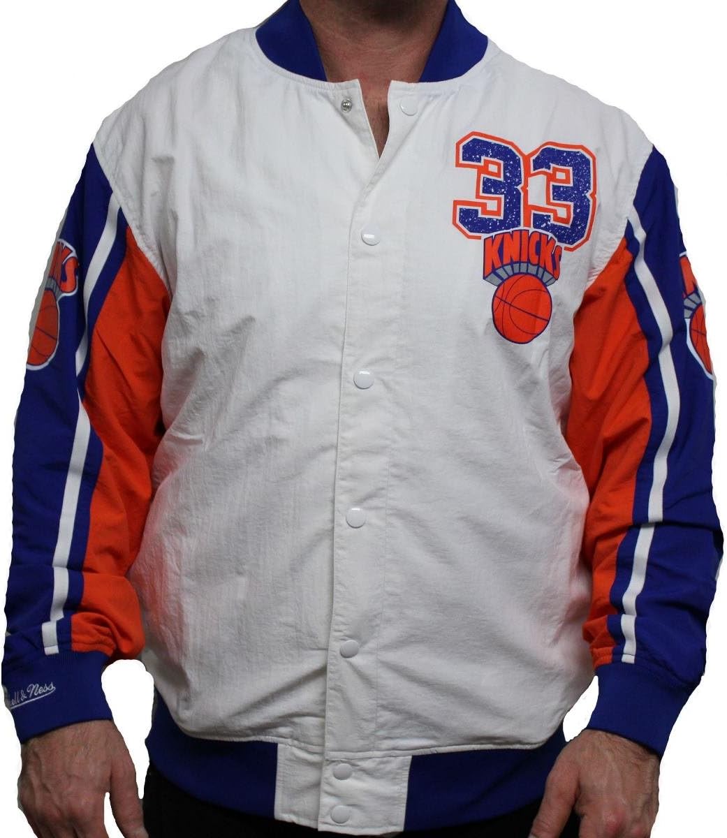 knicks throwback warm up jacket