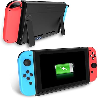 Switch Battery Charger Case, Antank Portable Switch Backup Battery Pack 6500mAh Extended Travel Power Bank for  Switch 2017