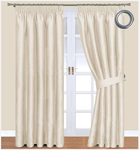Dove Mill Curtains Cortinas Crema 90 X 90 Pulgadas Amazon Es Hogar