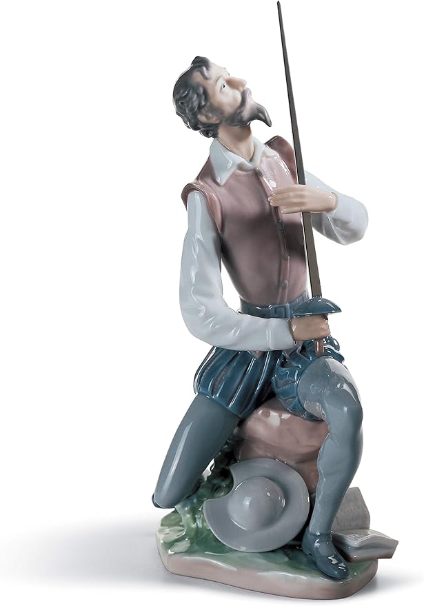 LLADRÓ Oration Quixote Figurine. Porcelain Don Quixote Figure. Amazon