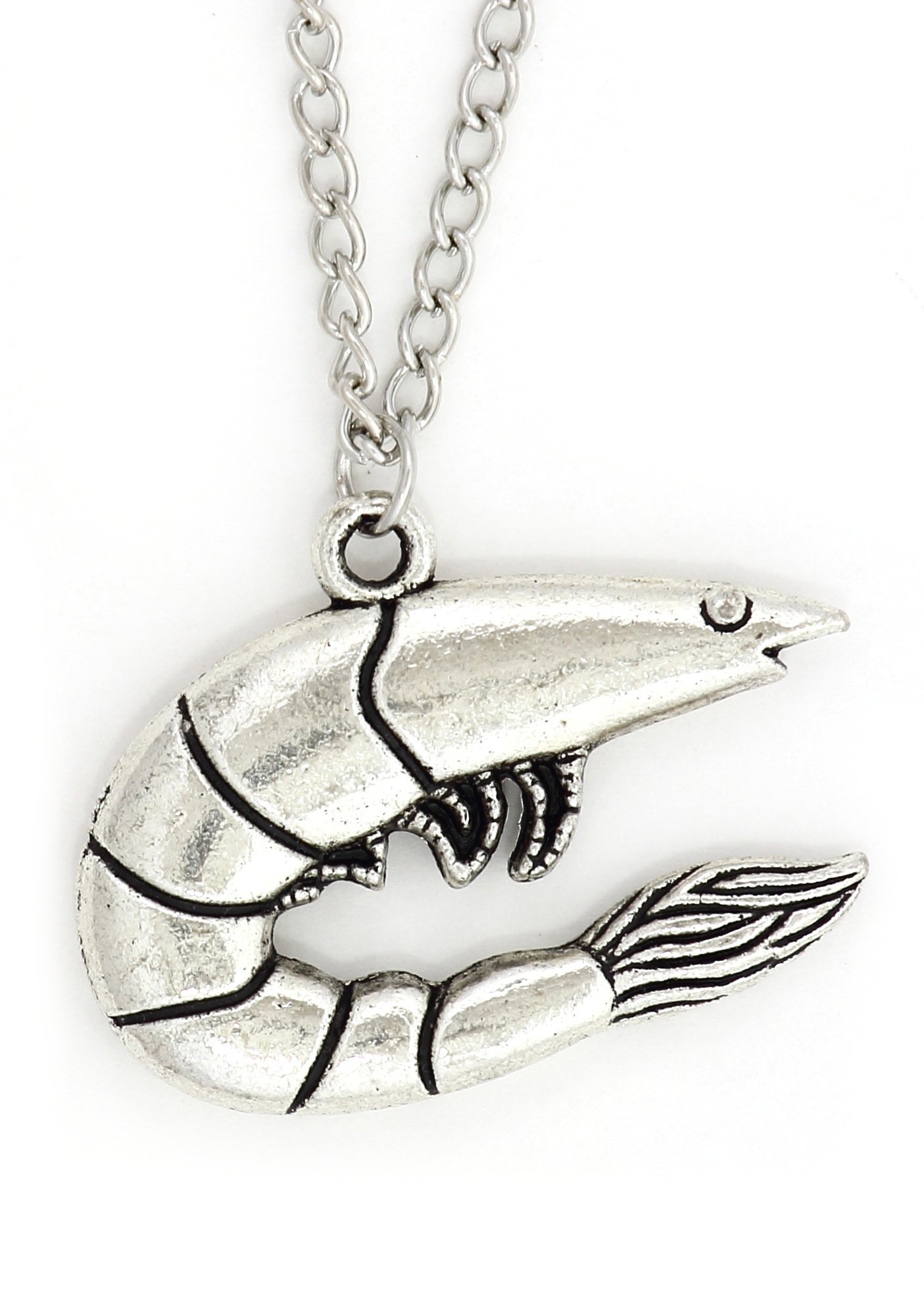 Magic Metal Prawn Shrimp Necklace Silver Tone Nw62 Ocean Krill Pendant Fashion Jewelry Buy Online In Cayman Islands At Cayman Desertcart Com Productid 12029235