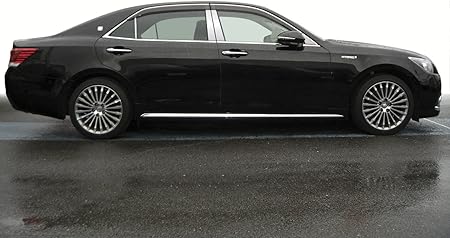 Amazon ハイクオリティー 210系クラウン ステンレスピラーヘアライン ピラー 鏡面 ヘアライン トヨタ 車 車パーツ ピラーパネル ステンレス 高品質 ピラー 車 バイク