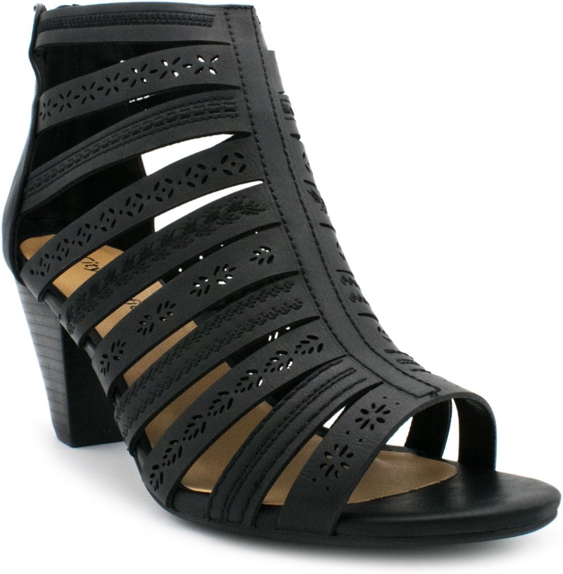 My Delicious Shoes Women's Synthetic Dressy Heel Sandals