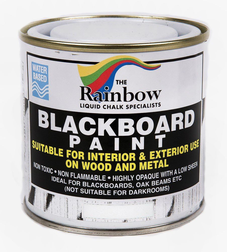 White Chalkboard Paint - 250ml Ideal to use with Liquid Chalk and Dry Chalk Sticks