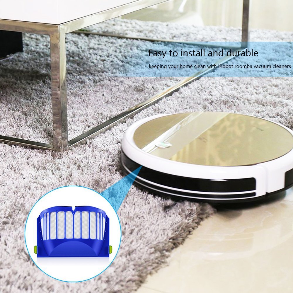 Replacement kit for iRobot Roomba series 600 Includes 2pcs Filter, 3pcs Side Brush, and 1pcs Bristle Brush and Flexible Beater Brush sold by CNASA