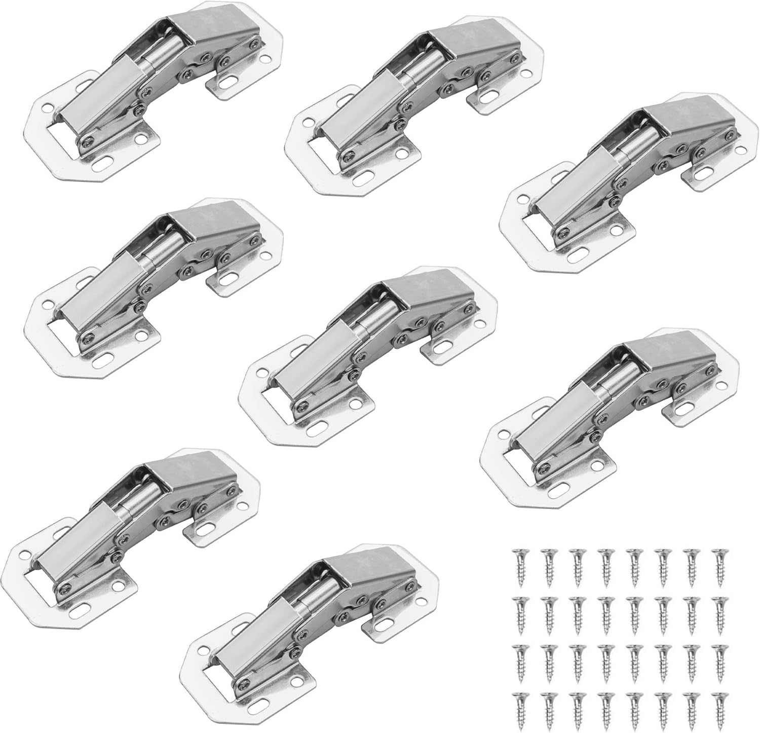 8PCS Hinge 90 Degree Door Hinges Full Overlay Hinges, Furniture