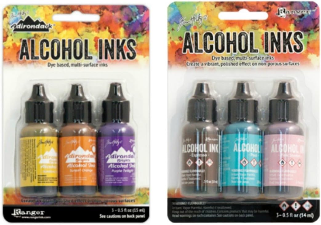 Tim Holtz Adirondack Alcohol Ink Bundle | Summit View and Retro Cafe Ink Set