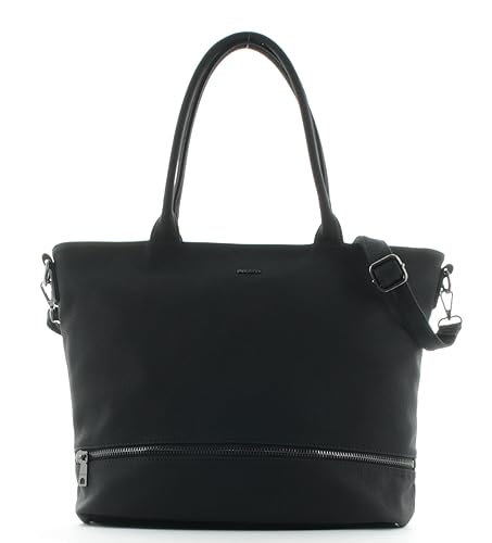 Prato Shopper Reißverschluss Schwarz