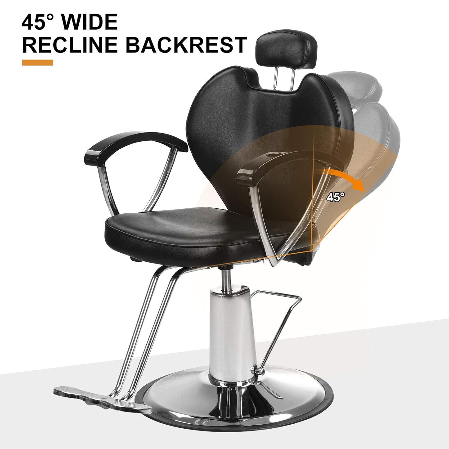 Artist Hand Hydraulic Reclining Barber Chair 20 Inch Width Hair Styling Chair Salon Chair Spa Equipment: Beauty