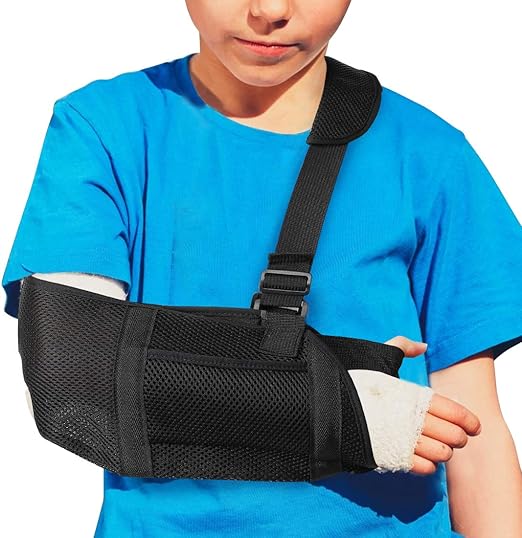 Haofy Arm Sling for Shoulder Injury Kids, Adjustable Shoulder Sling