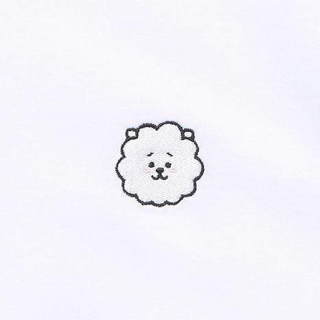 Amazon 公式 Bt21 胸元刺繍 ベーシックtシャツセット 2枚 Set 正規品 Rj L Tシャツ カットソー 通販