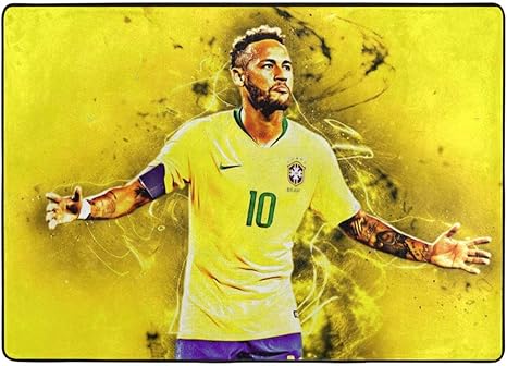 Amazon Co Jp ネイマール 1 豪華である家庭用カーペット抗菌 防臭 カーペット ベッドルーム おしゃれな ラグ 滑り止め マット 絨毯 洗える ラグマット オールシーズンタイプ フランネルラグ サイズ 148 3cm ホーム キッチン