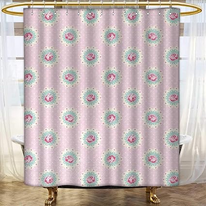 Amazon Com Anhounine Shabby Chic Shower Curtains With Shower