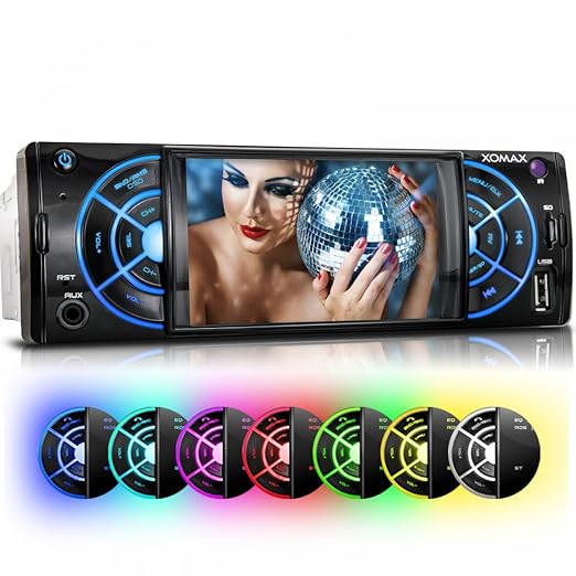 title=XOMAX XM-VRSU411 Autoradio / Moniceiver + File audio e video: MP3 (inclusi tag