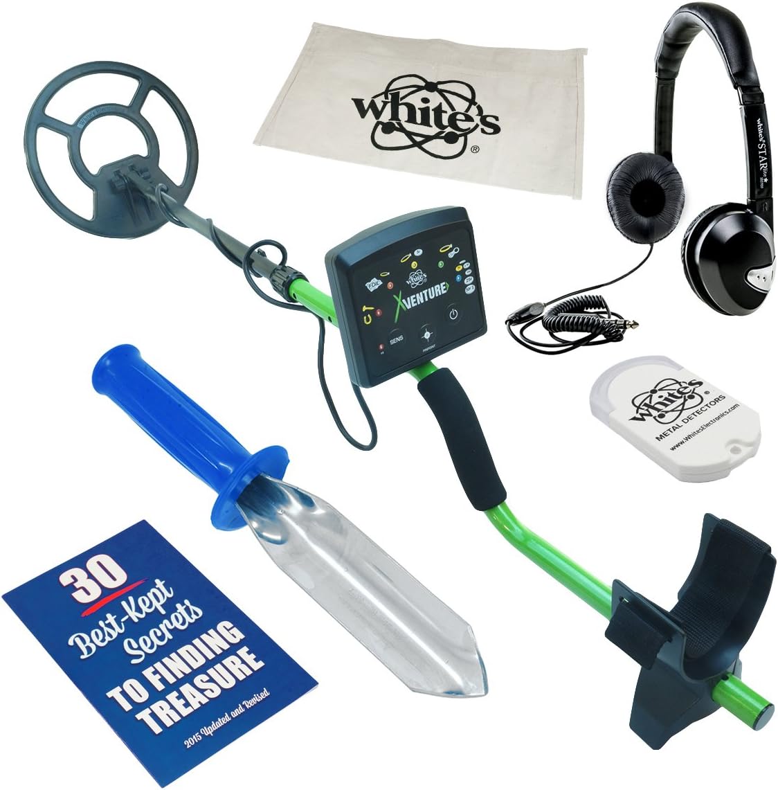 XVenture Whites Metal Detector Geared UP Bundle