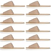 Healifty 6 Pairs Non Slip House Slippers Bulk Disposable Hotel for Guests Spa Toe Sandals Unisex Portable Home Use