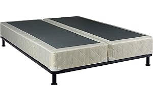 Continental Sleep 8-Inch Fully Assembled Split Wood Traditional Box Spring/Foundation for Mattress Set, Queen