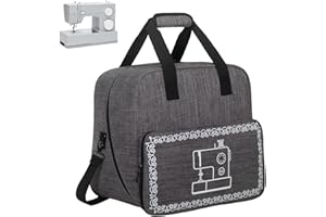 Haroranax Sewing Machine Bag, Sewing Machine Cesa Fits Most Standard Sewing Machines and Storage Sewing Accessories, for Singer/Janome (DARK GREY)