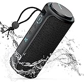 Raymate Bluetooth Speaker, IPX7 Waterproof, 30W Stereo with Deep Bass, Wireless Blue Tooth 5.3, 100Ft Range TWS Pairing, 15H Playtime, Portable Speakers with Lanyard for Party Beach Travel Gift
