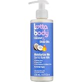 Lottabody Moisture Me Curl &amp; Style Milk with Coconut &amp; Shea Oils, 8 oz | Curl styling milk that hydrates, defines and softens curls with lightweight, moisturizing hold.
