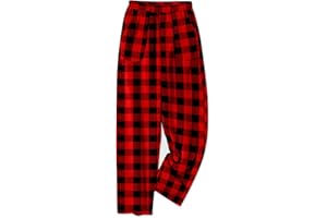 Umeyda Boys Pajama Pants with Pockets Fuzzy Flannel Sleepwear Pajama Bottoms