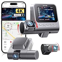 Dash Cam Front and Rear: 4K+1080P+1080P 3 Channel