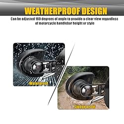Sresk Motorcycle Adjustable Mirror Relocator Mount