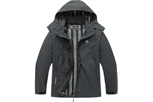 KAIDER Women's Plus Size Lightweight Waterproof Hooded Rain Jacket for Outdoor Hiking Travel